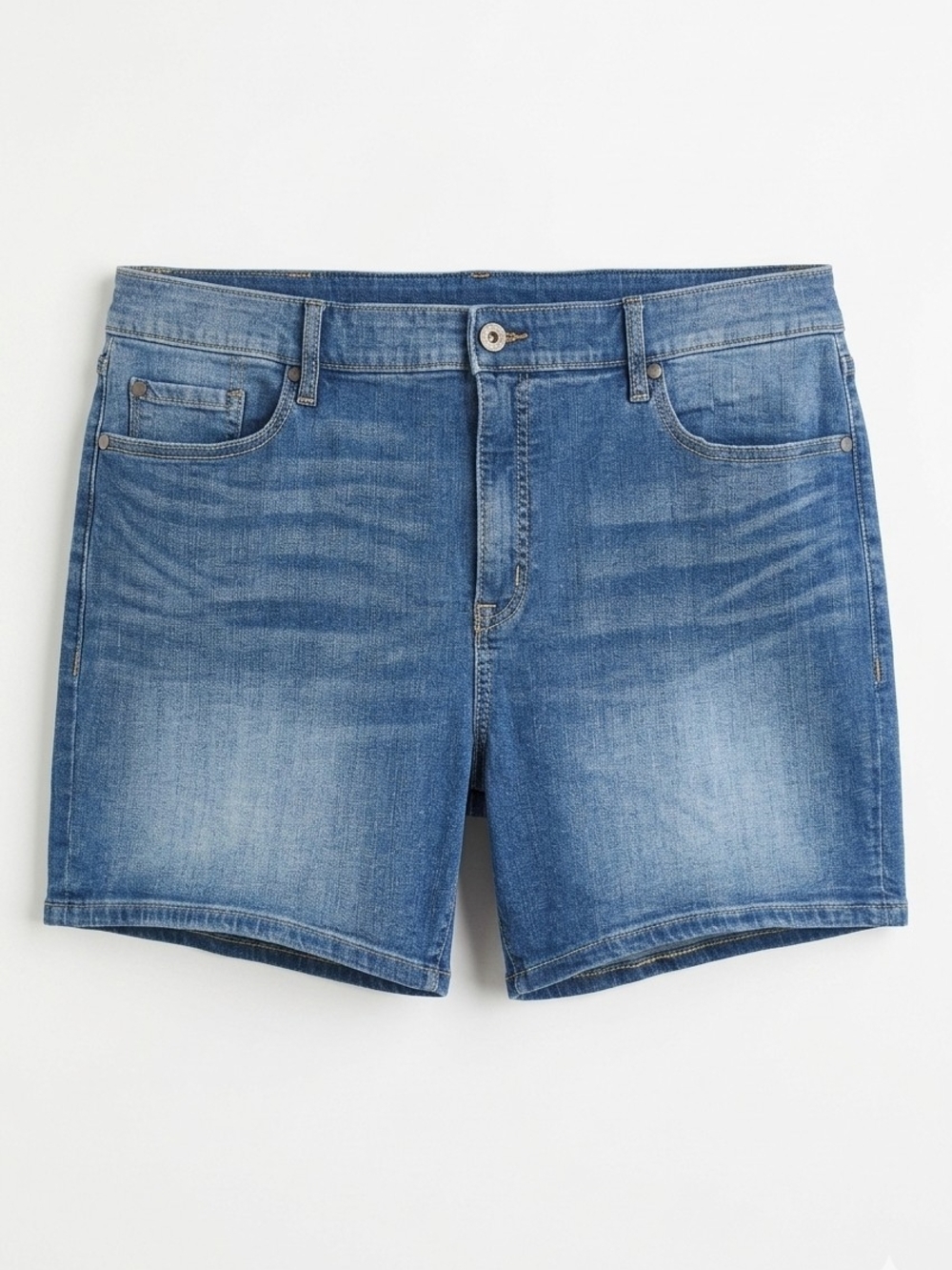 PLUS - ​Torrid Denim First At Fit Medium Wash Jean Shorts
